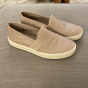 Vince Leather upper mauve/ light pink slip on sneakers size 7